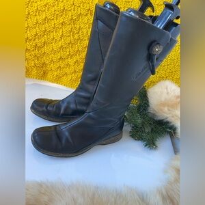 Teva Black Leather Winter Boots